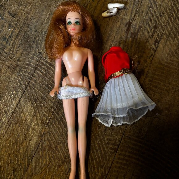 Topper Dawn doll Glori curly side part hair w/clothes 4803 - Picture 1 of 3